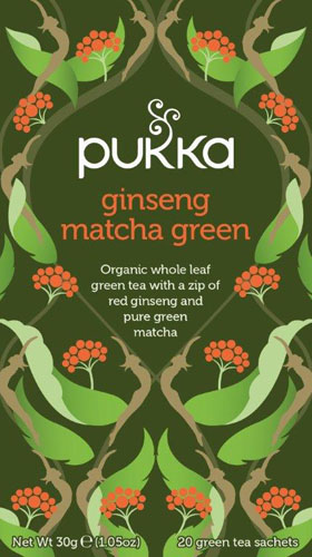 Pukka Ginseng matcha green tea bio 20 builtjes
